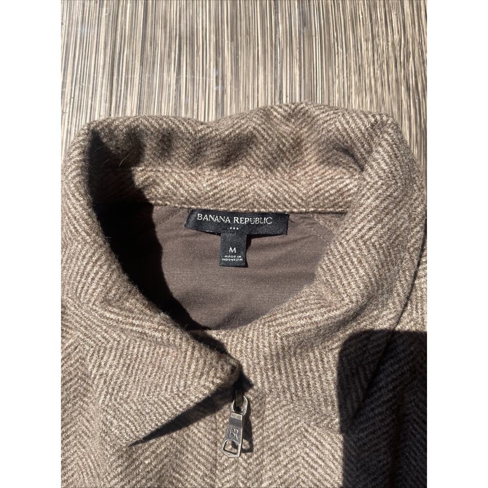 Banana Republic Mid-weight Melton Full-Zip Jacket size M - Picture 5 of 9
